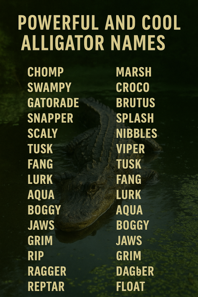 900+ Powerful and Cool Alligator Names with Meanings
