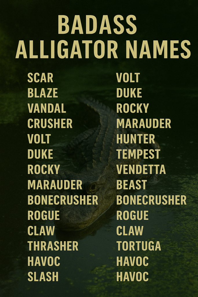 900+ Powerful and Cool Alligator Names with Meanings