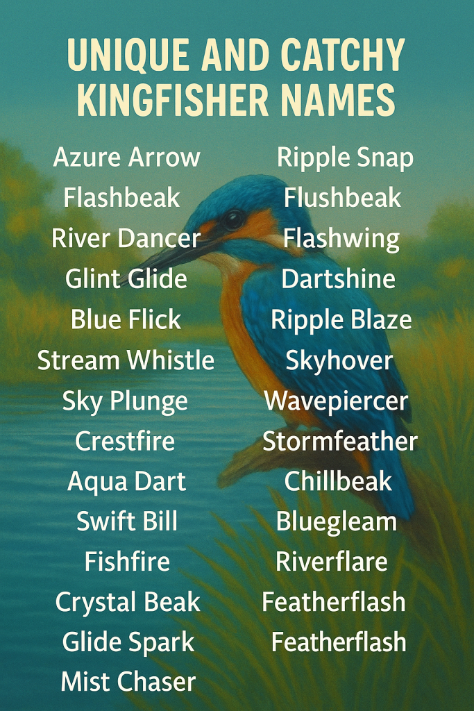 650+ Unique and Catchy Kingfisher Names
