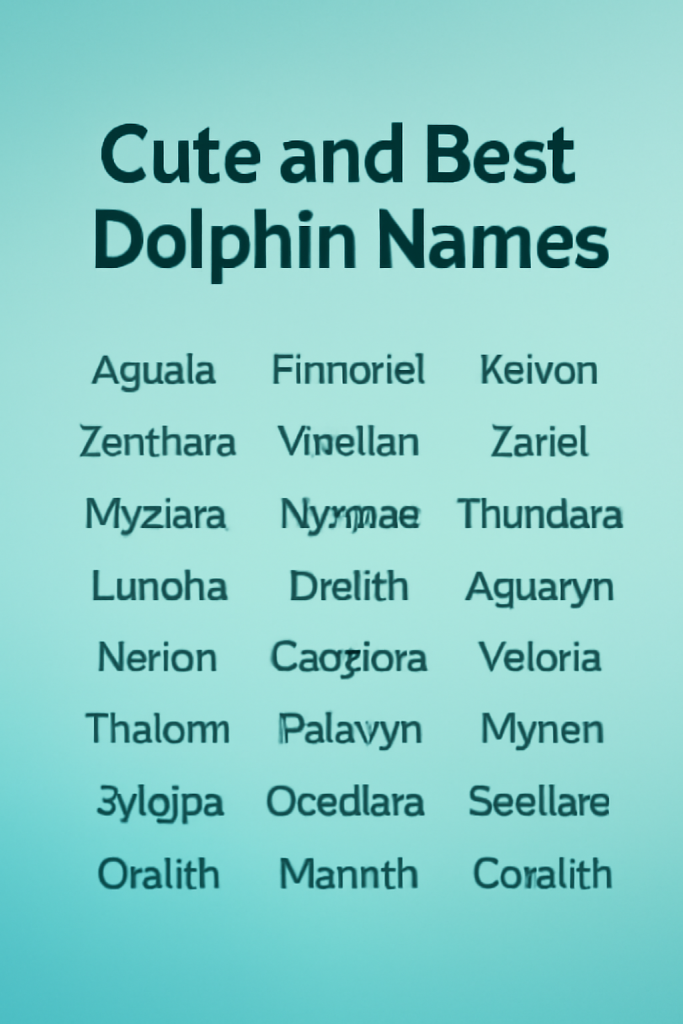 500+ Cute and Best Dolphin Names