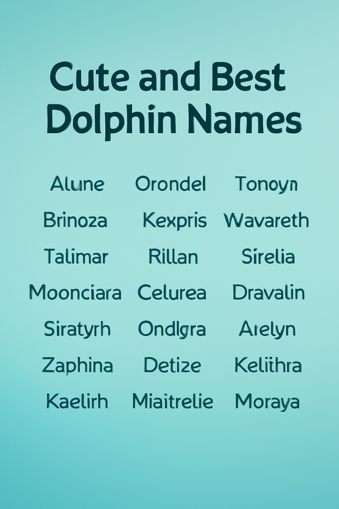 500+ Cute and Best Dolphin Names