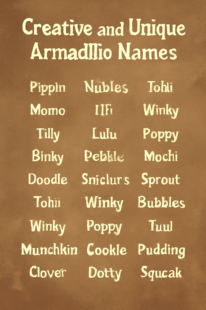 900+ Creative and Unique Armadillo Names 