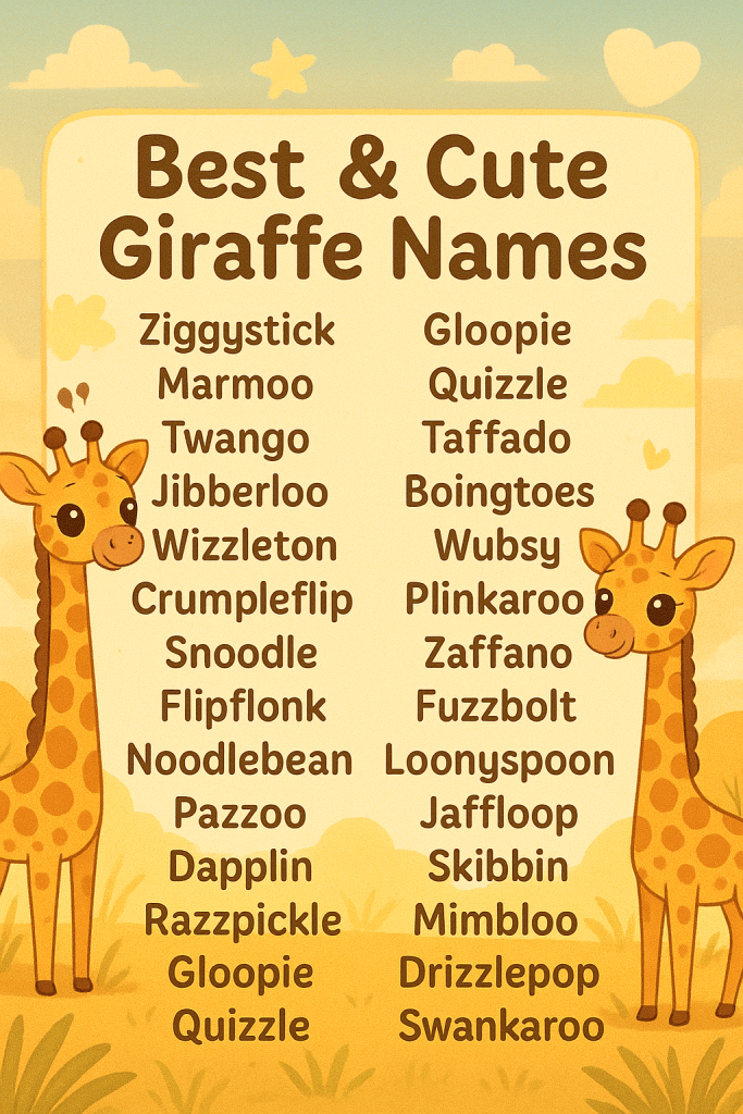 600+ Best & Cute Giraffe Names 