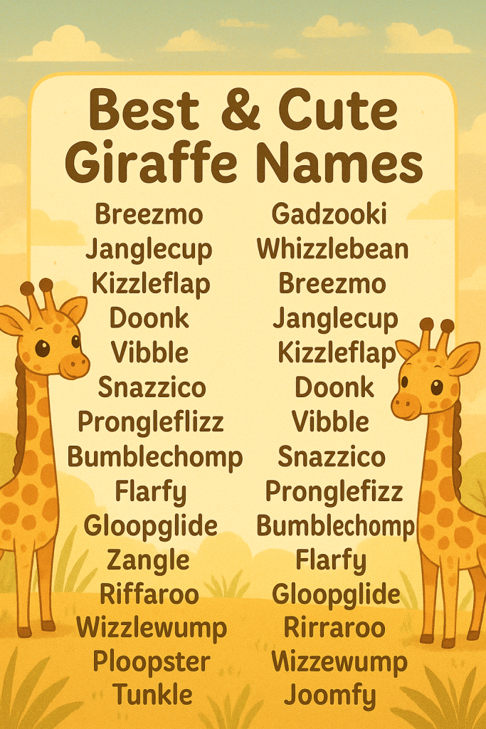 600+ Best & Cute Giraffe Names 