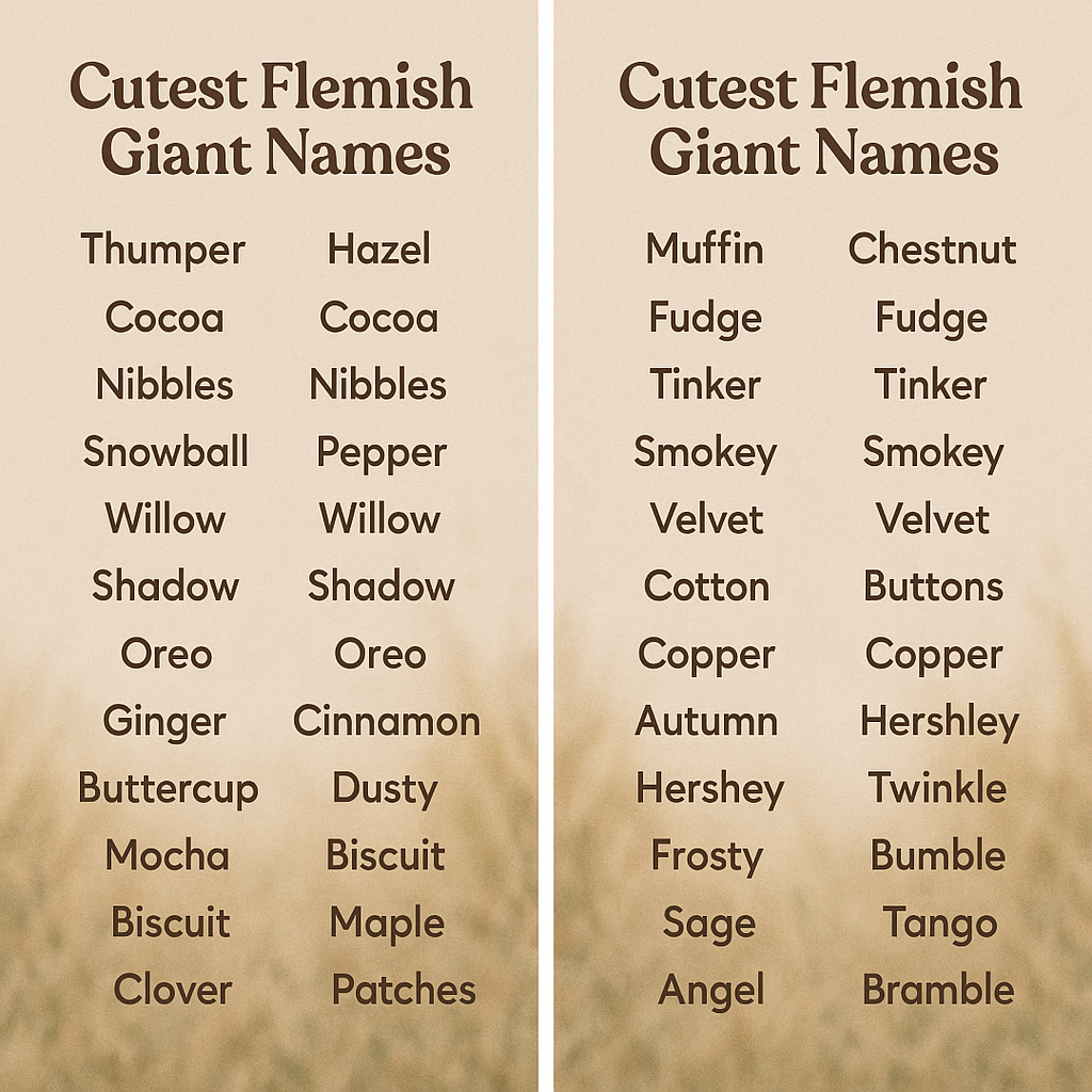 500+ Cutest Flemish Giant Names 