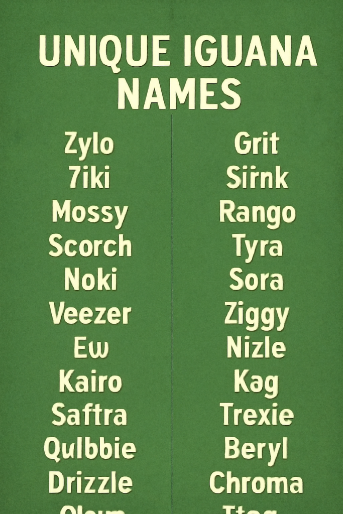 1200+ Unique Iguana Names: Perfect Picks for Your Scaly Pet