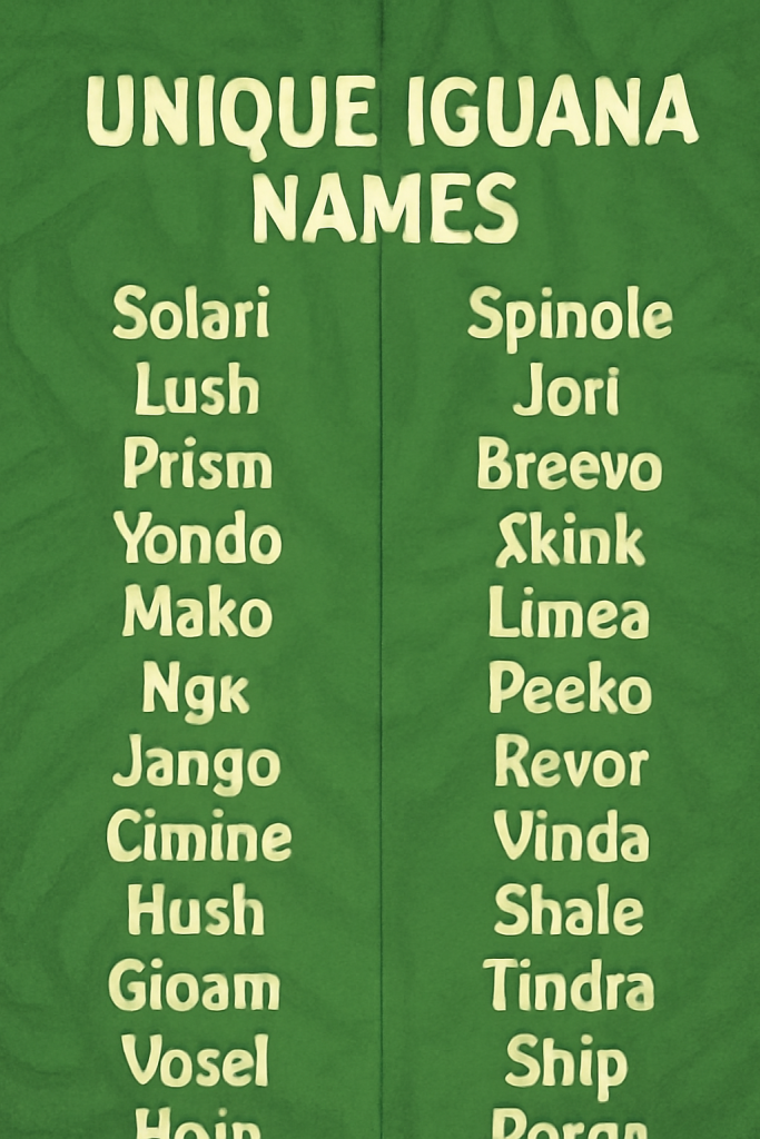 1200+ Unique Iguana Names: Perfect Picks for Your Scaly Pet