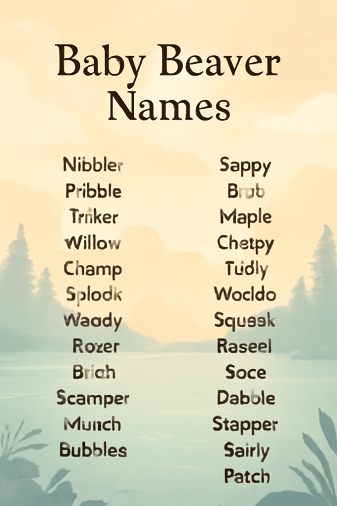 500+ Baby Beaver Names with Meanings