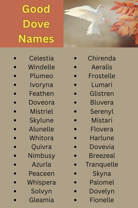 Good Dove Names