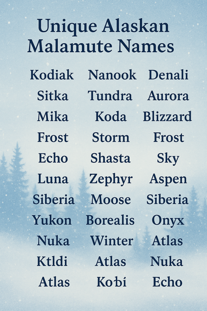 500+ Cute and Unique Alaskan Malamute Names [Meaningful Ideas]2025