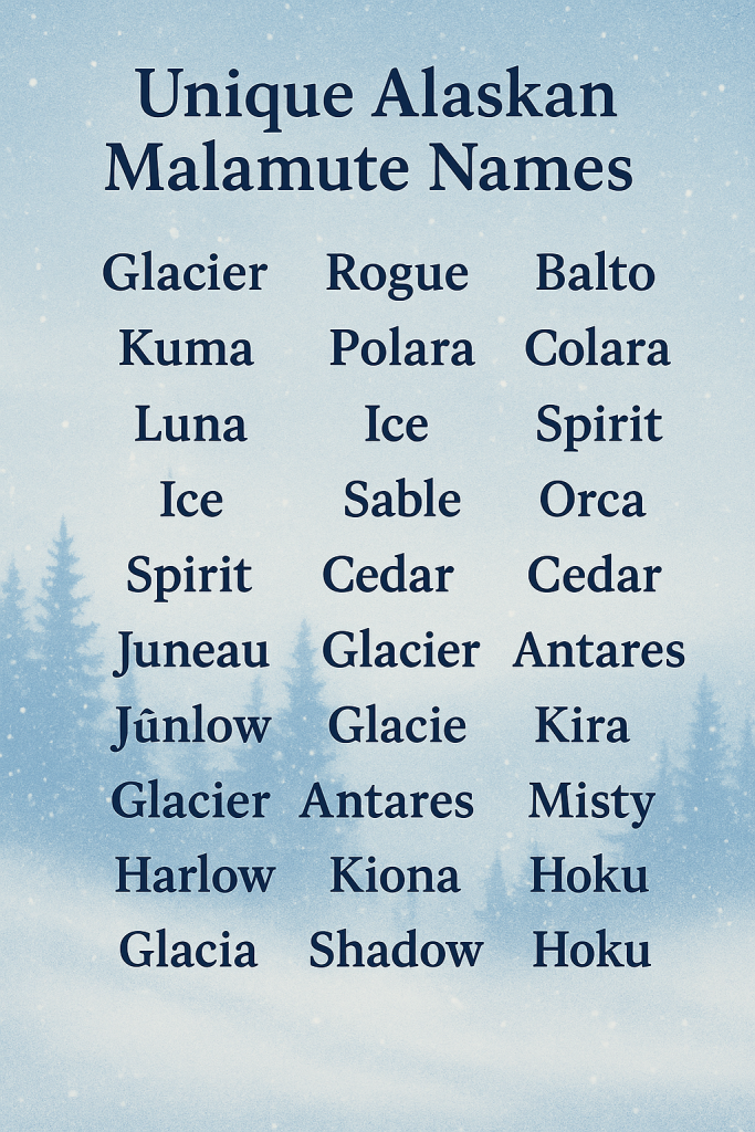 500+ Cute and Unique Alaskan Malamute Names [Meaningful Ideas]2025