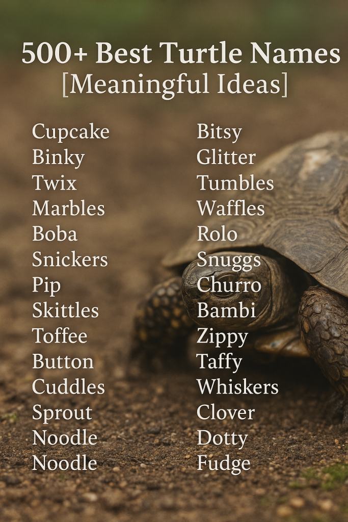 500+ Best Turtle Names [Meaningful Ideas]