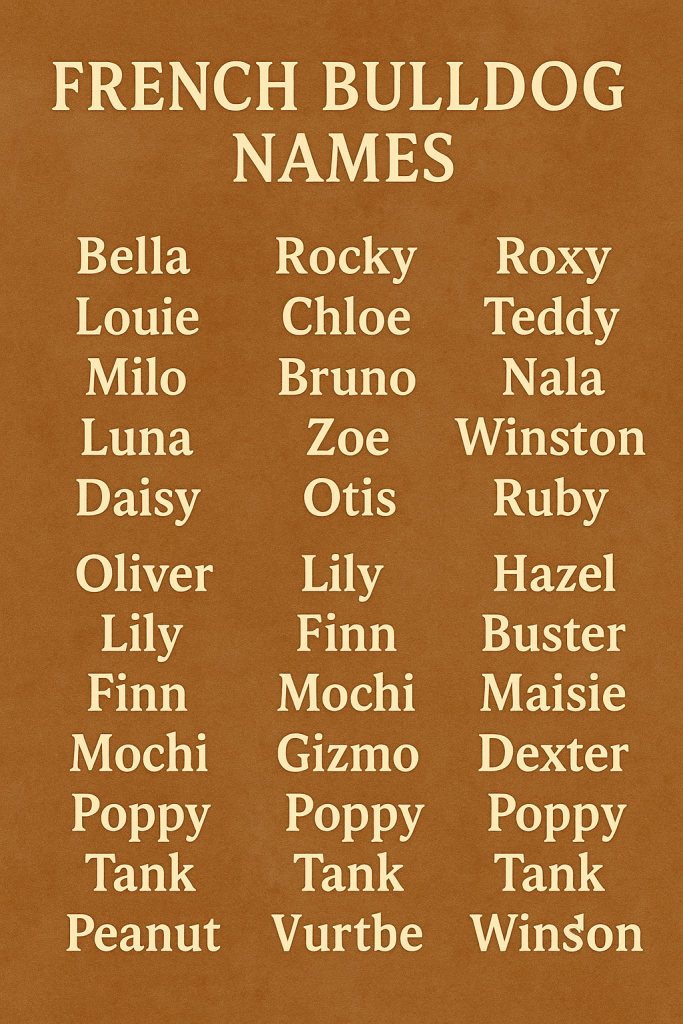 500+French Bulldog Names