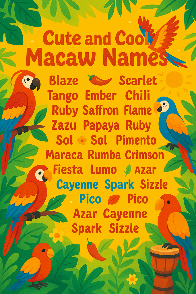 500 Cute and Cool Macaw Names with Meanings