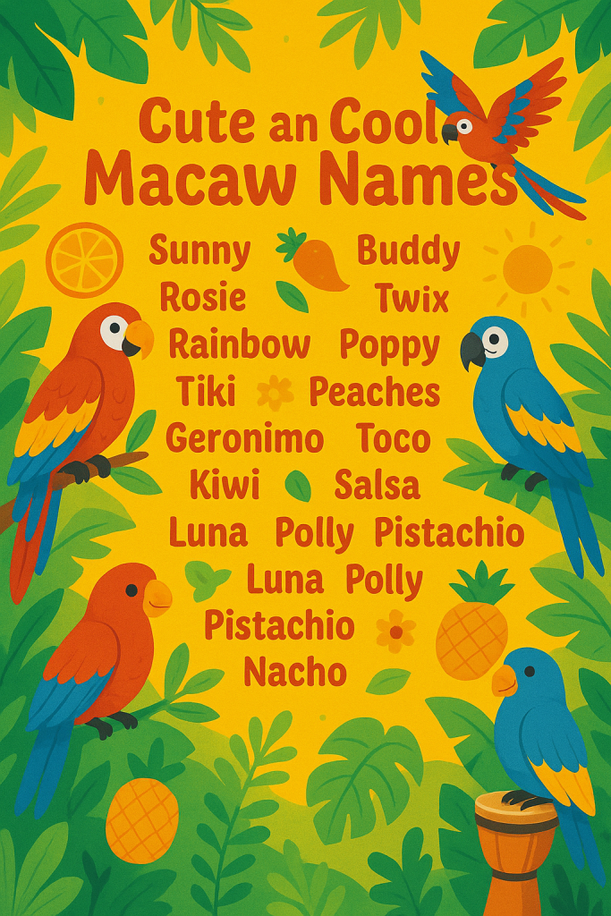 500 Cute and Cool Macaw Names with Meanings