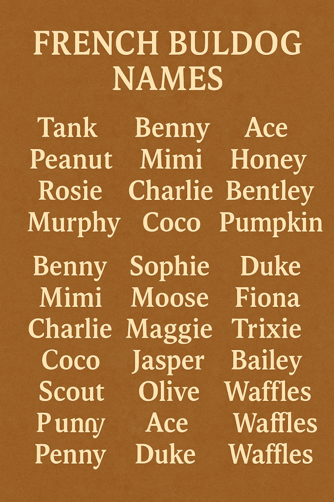 500+French Bulldog Names