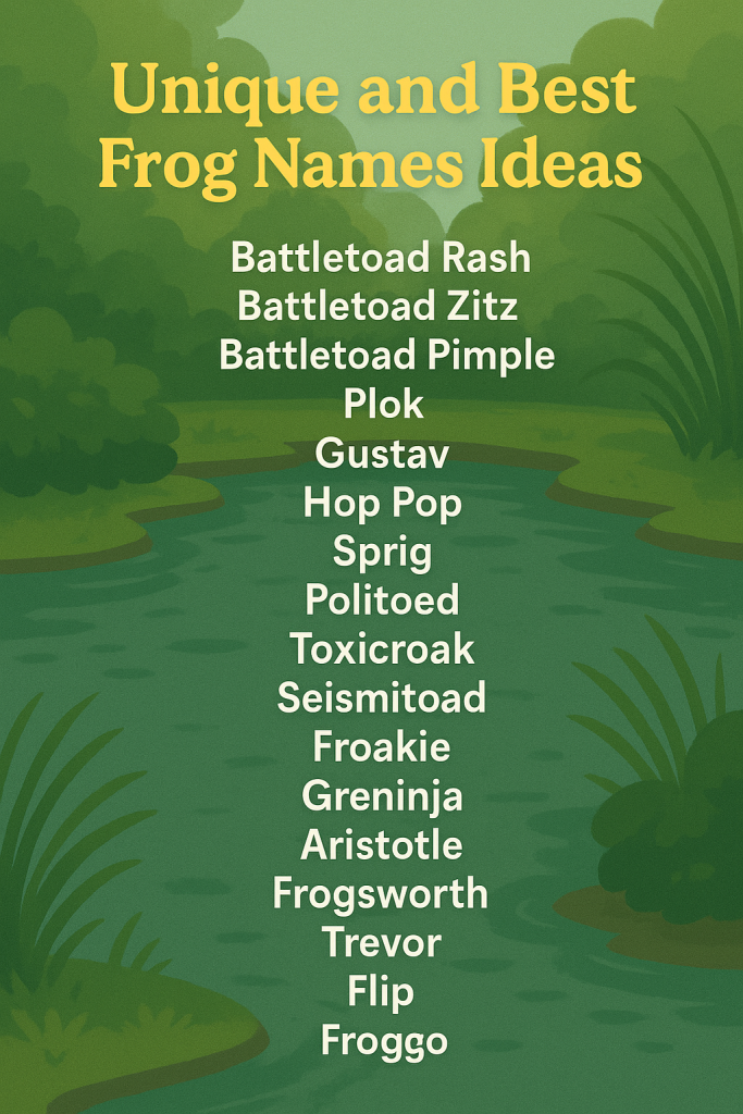 500+ Unique and Best Frog Names Ideas 