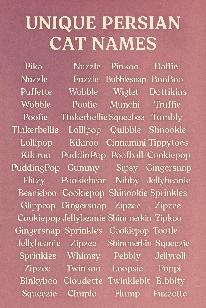 1000+ Unique Persian Cat Names for Your Fluffy Feline Friend