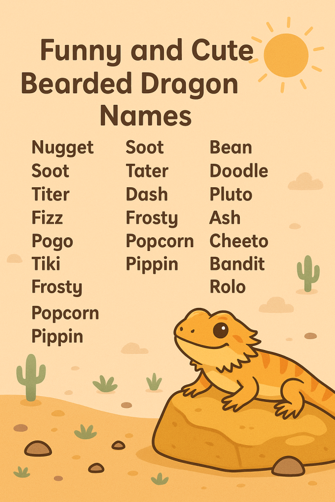 1200+ Funny and Cute Bearded Dragon Names ideas