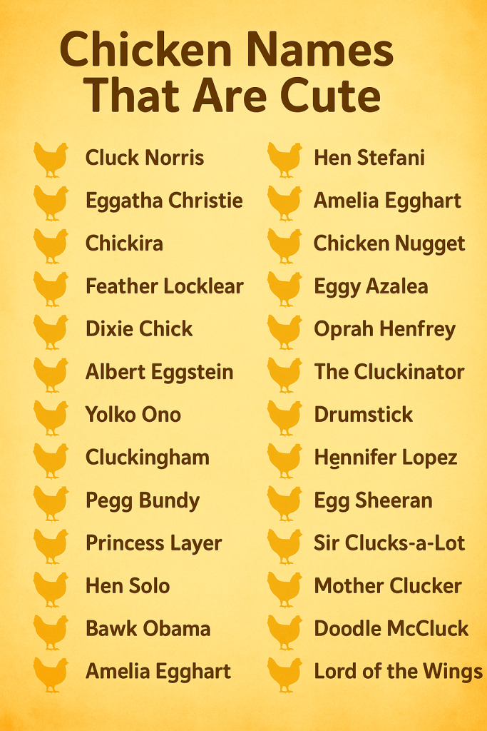 1050+ Chicken Names That Are Cute, Cool, and Hilarious