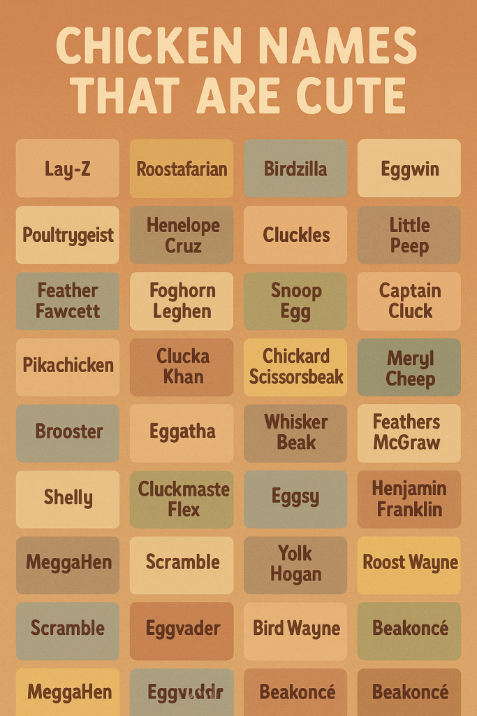 1050+ Chicken Names That Are Cute, Cool, and Hilarious