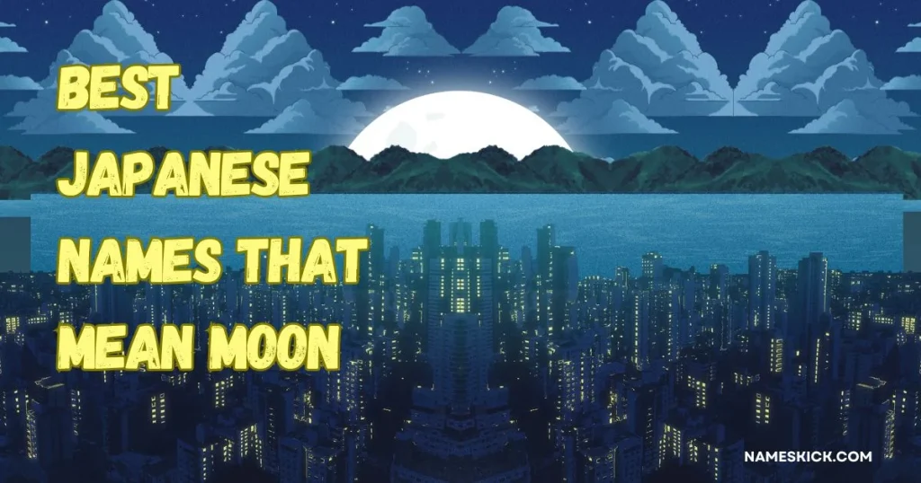 best japanese names that mean moon