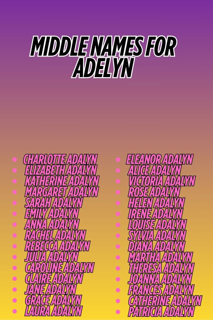 Stylish flat lay of Adelyn’s name card with floral middle name choices