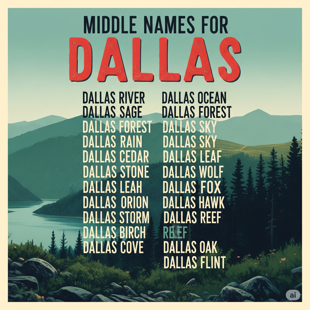 Parent searching through name lists to choose the best middle name for Dallas