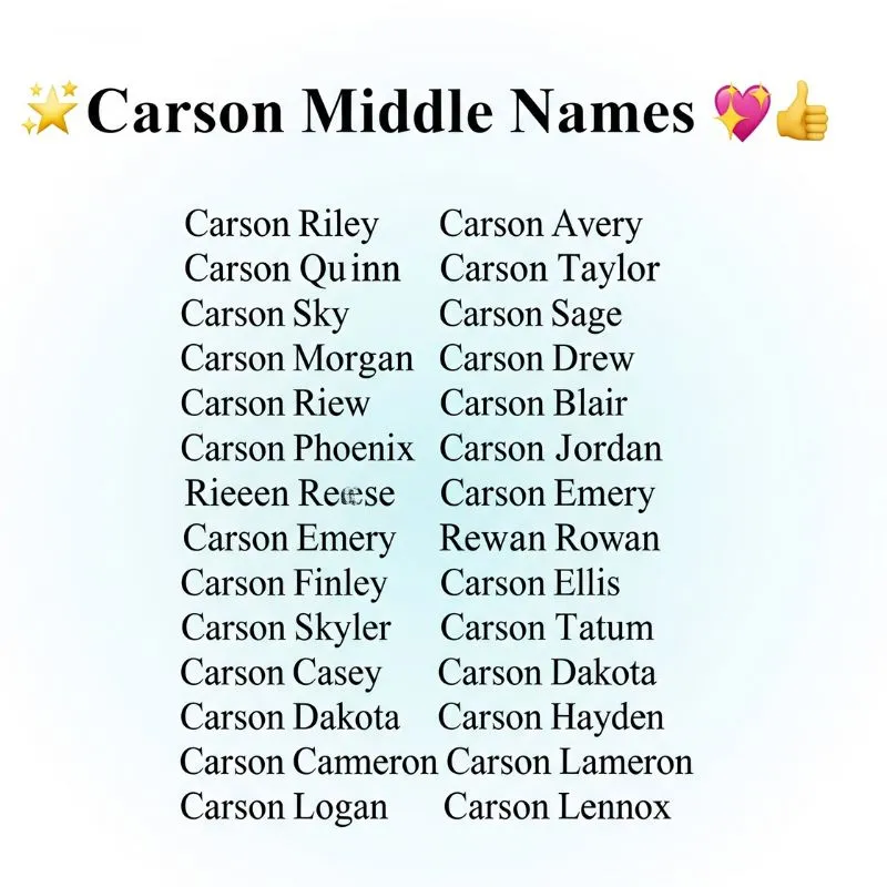 Personalized baby outfit with “Carson” and a middle name printed on it.