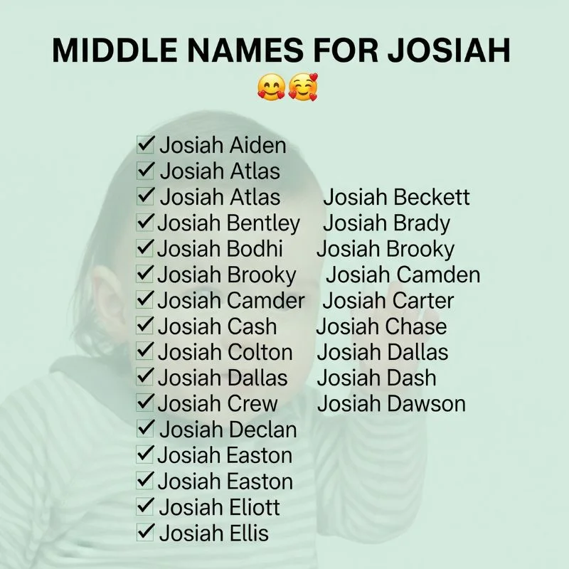 Peaceful nursery scene with wall art featuring the name Josiah and stylish middle names