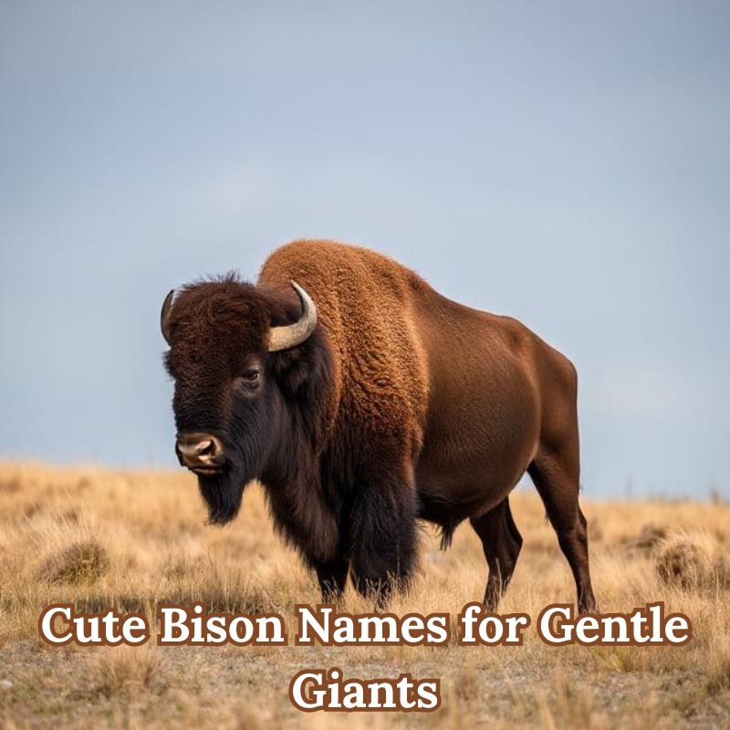 Cute Bison Names for Gentle Giants