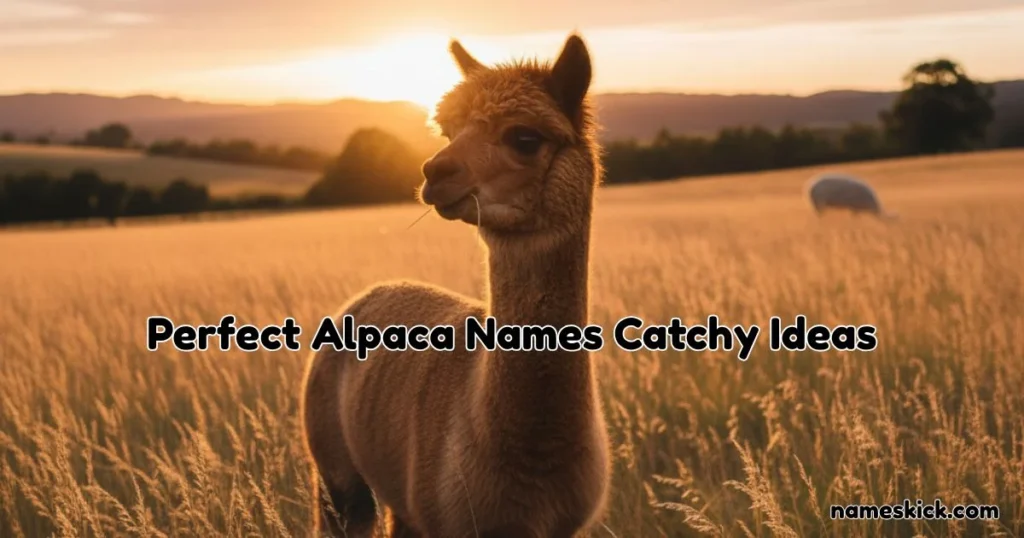 Perfect Alpaca Names Catchy Ideas