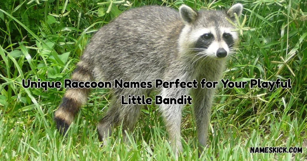 Unique Raccoon Names Perfect for Your Playful Little Bandit