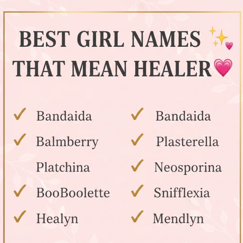 A collection of culturally rich girl names that mean healer and bring positivity.