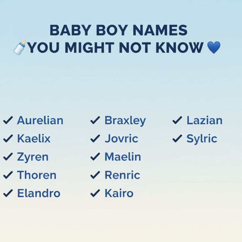 Rare and uncommon baby boy names to make your child stand out.