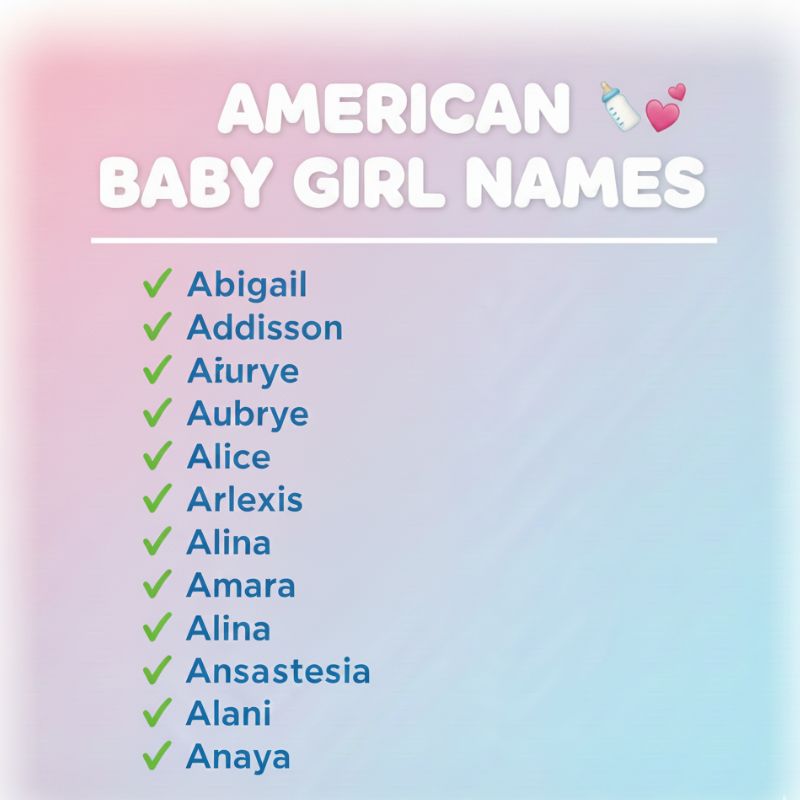 Popular American baby girl names loved by families across the USA