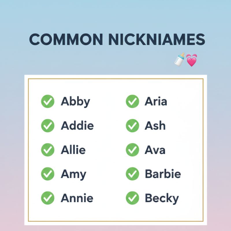 A list of charming baby nicknames for boys and girls written on a chalkboard.