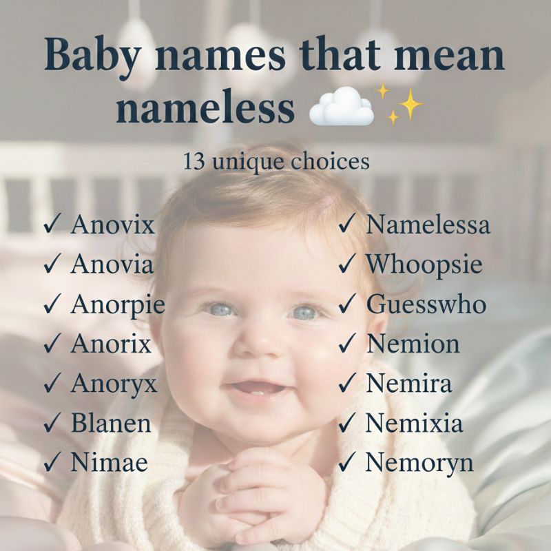 A serene baby wrapped in a blanket with subtle question marks, emphasizing mystery and individuality in naming.